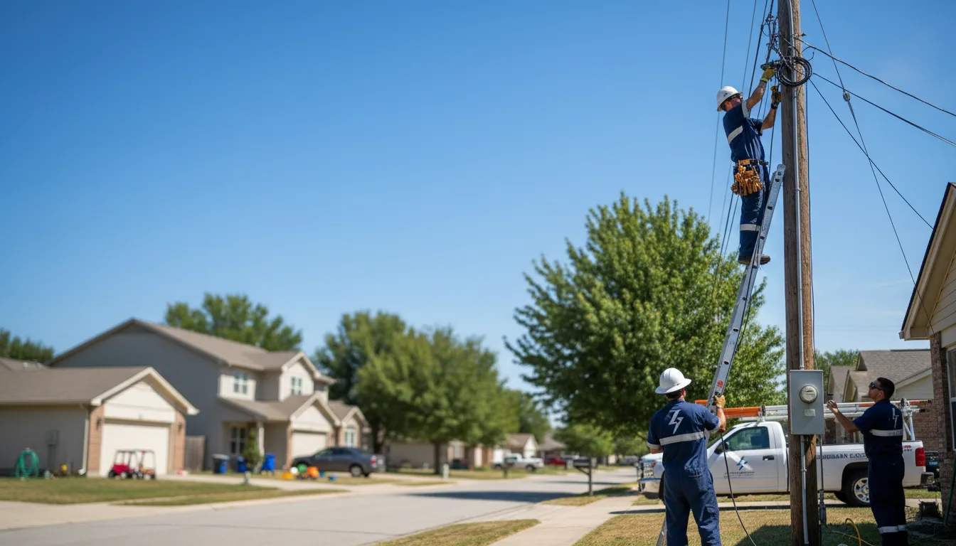 Residential electrician providing installation services in Kirbyville, MO